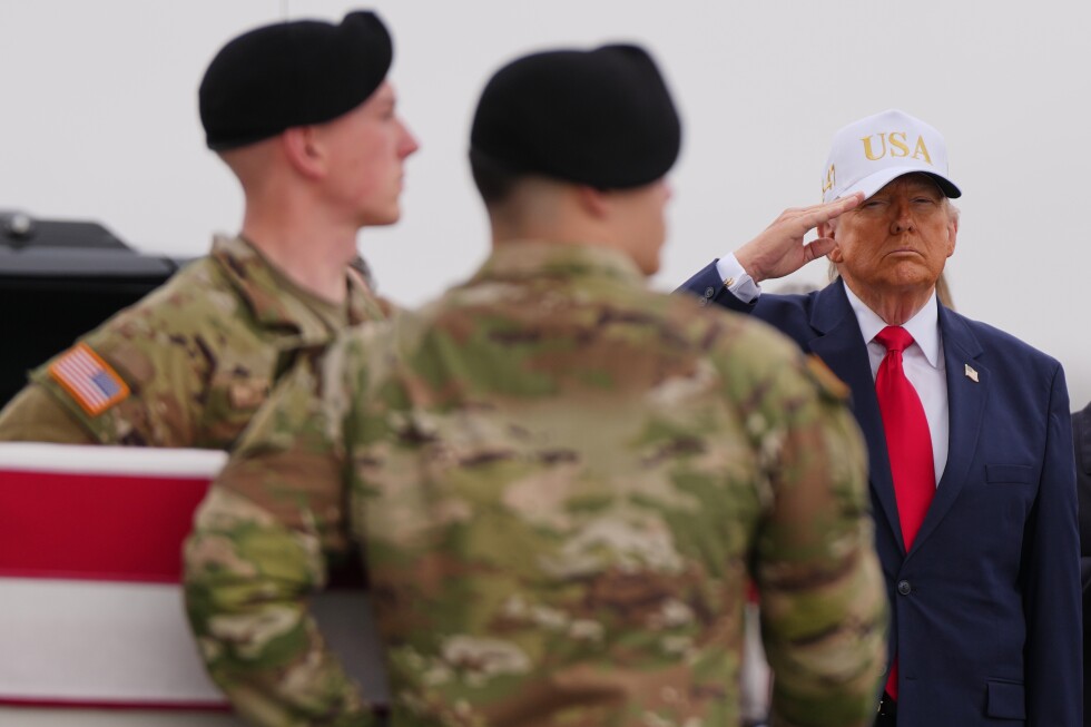 Fox News apologizes for showing old video of a hatless Donald Trump at a dignified transfer ceremony