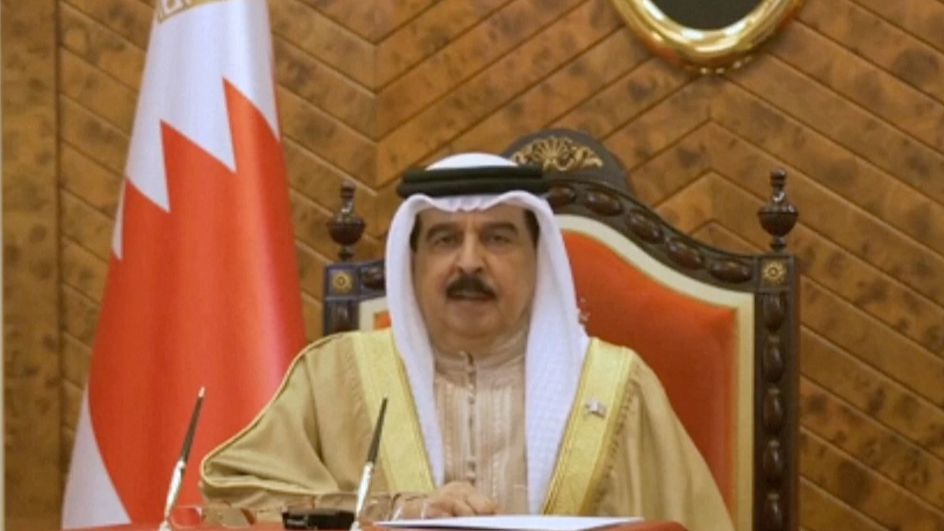 Bahrain king calls Iranian attacks unjustifiable