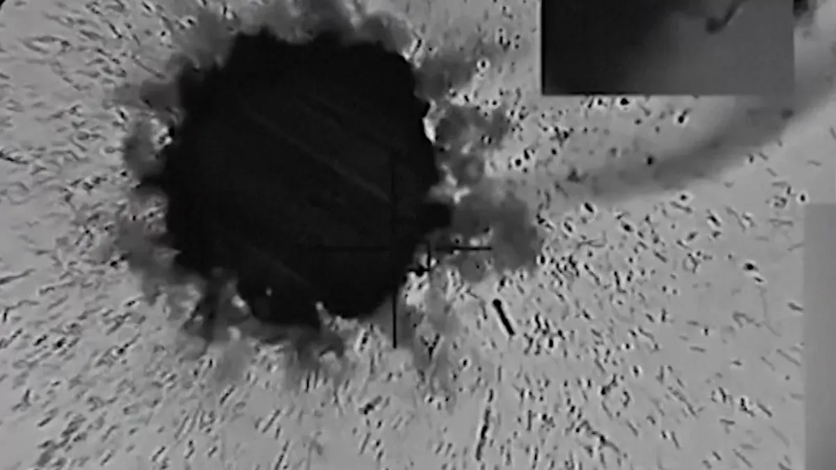 Qatar releases video of interception of Iranian missiles