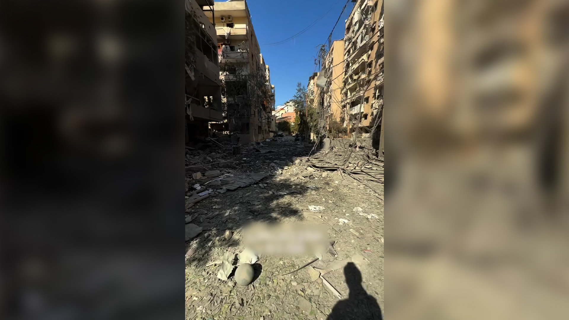 Walk down Beirut street shows destruction after Israeli bombing