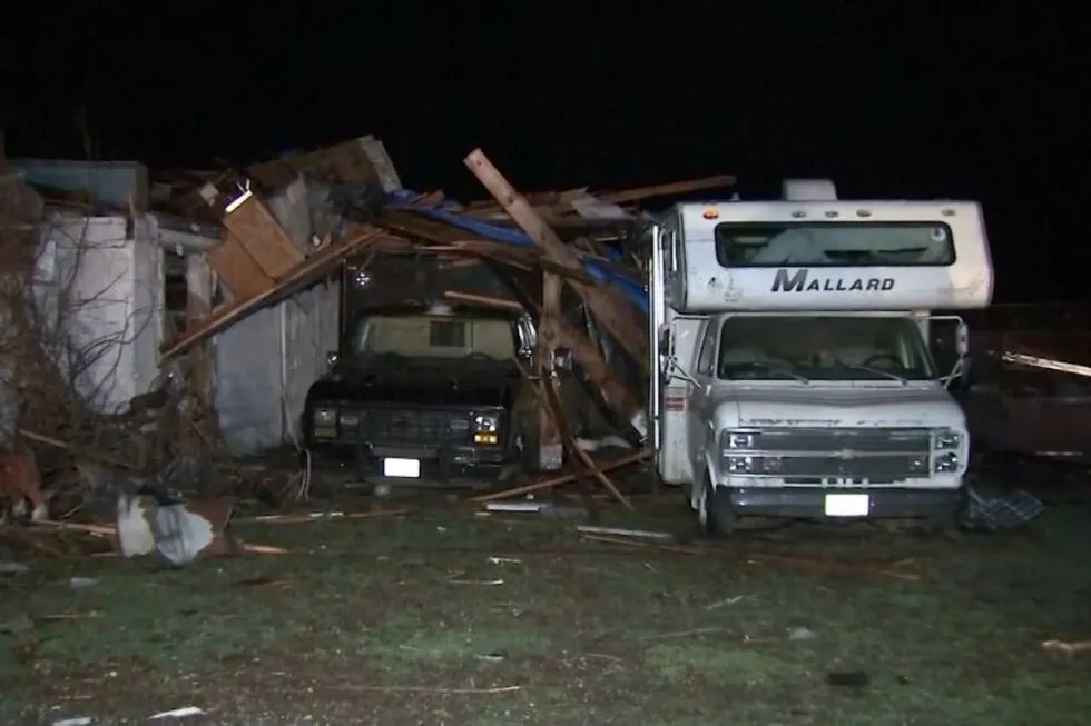 Severe storms whip up tornadoes in Illinois and Indiana, leveling homes