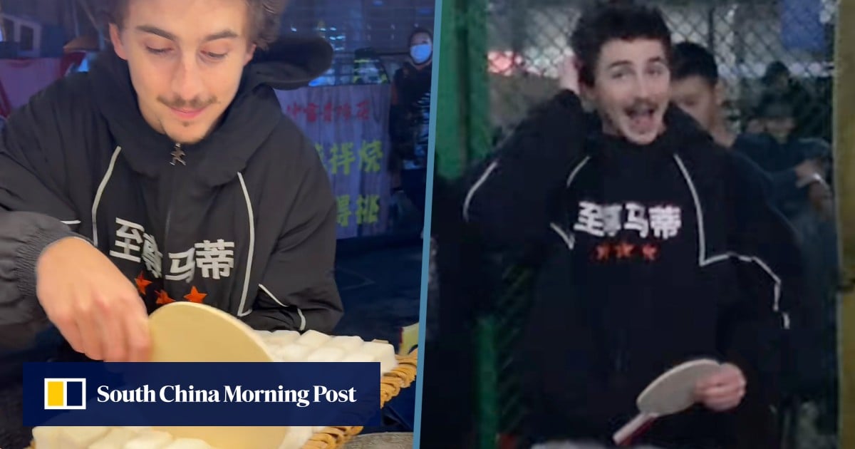 Timothée Chalamet charms fans by embracing Chinese culture, selling tofu, playing table tennis
