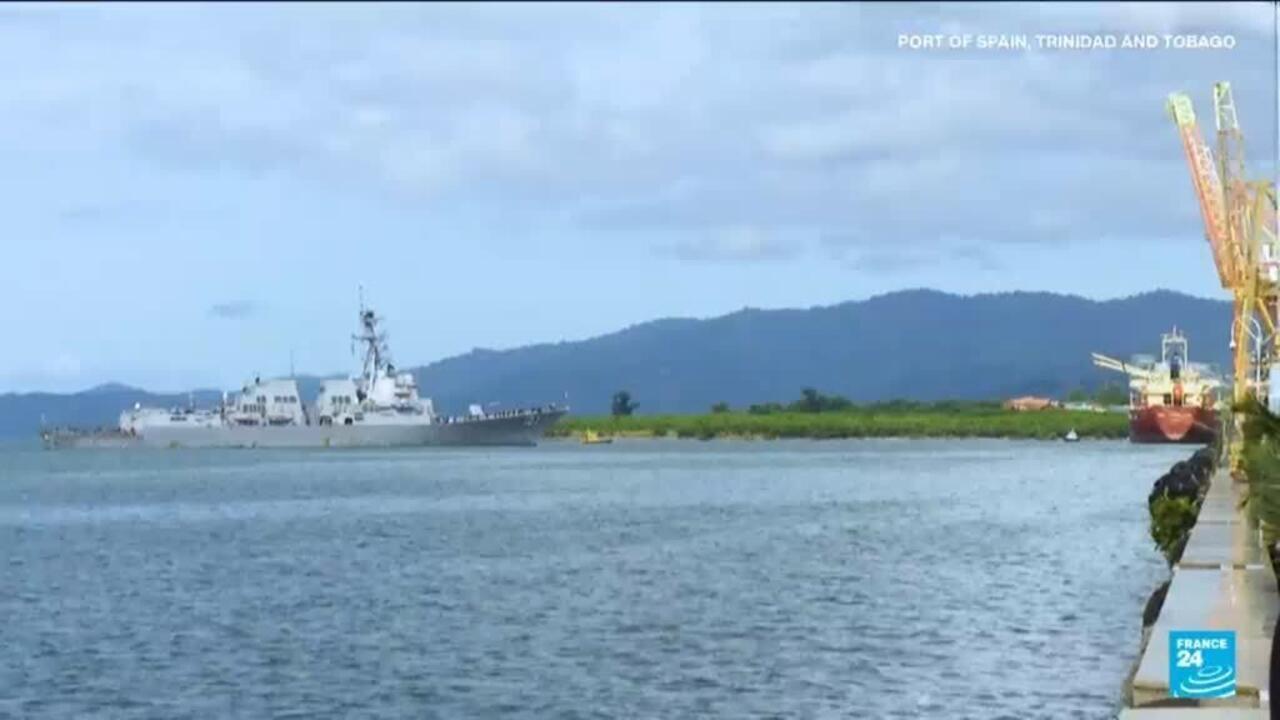 US warship docks in Trinidad and Tobago, putting more pressure on Venezuela