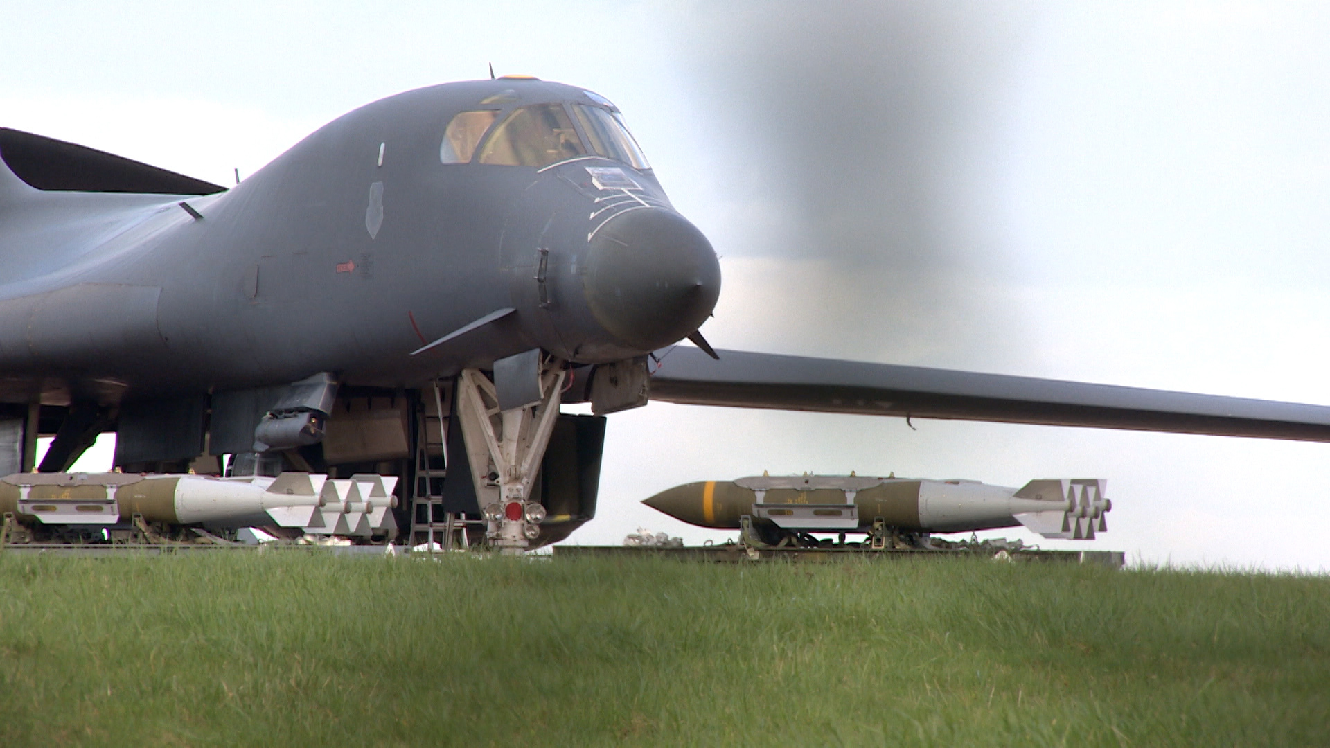 Bunker-busting bombs loaded onto US planes at UK airbase amid Iran war