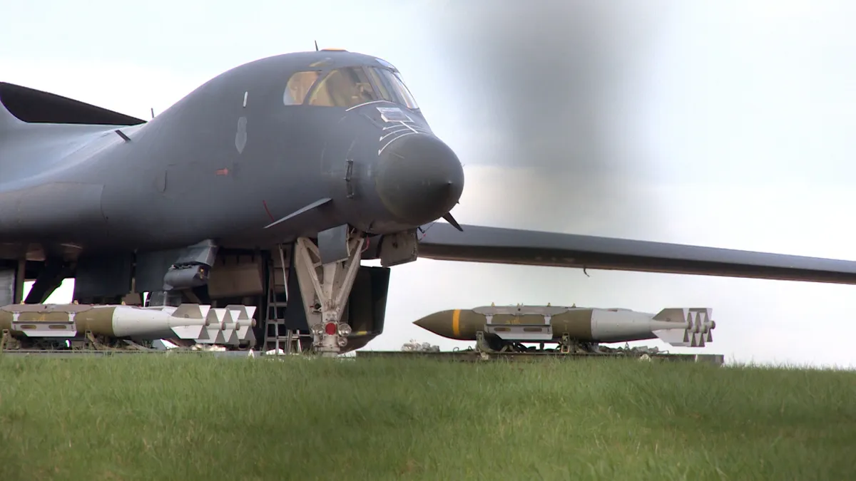 Bunker-busting bombs loaded onto US planes at UK airbase amid Iran war