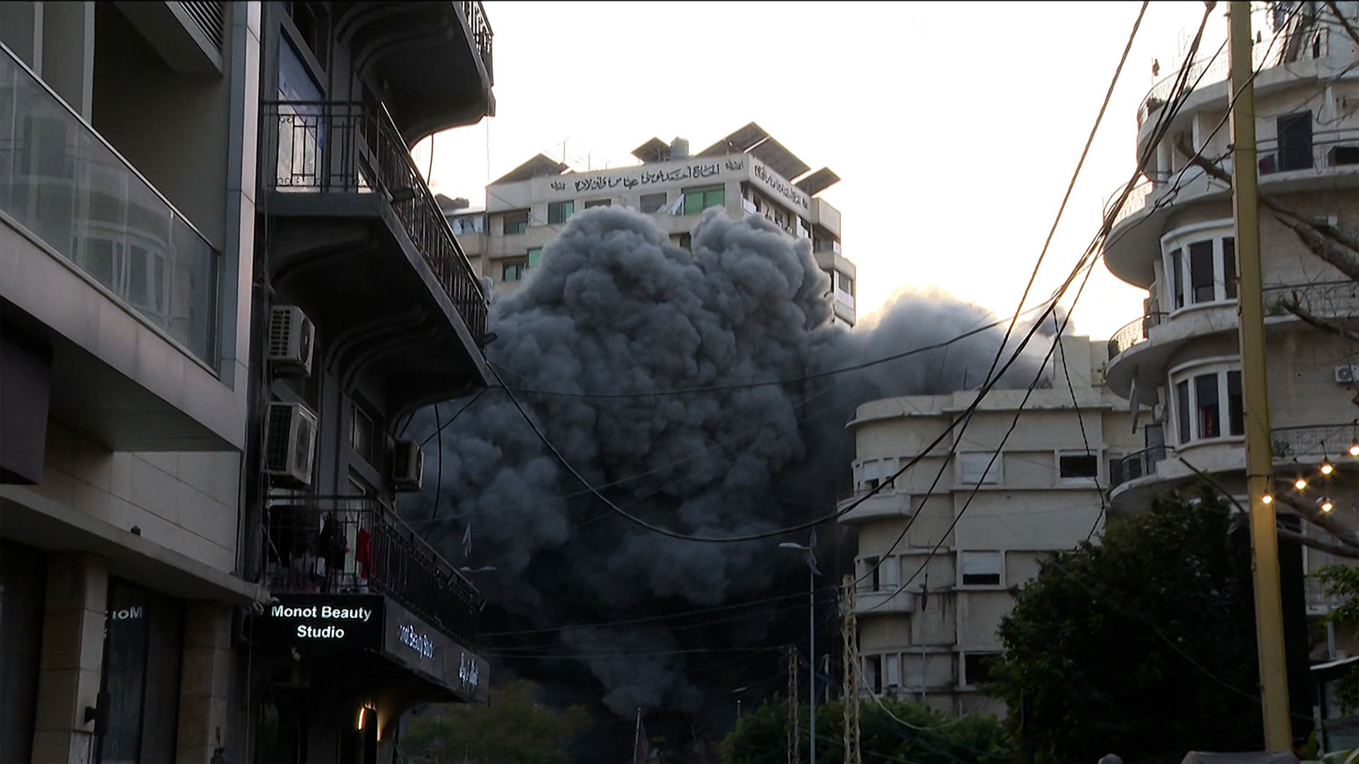 Israel launches air attack on Beirut during live Al Jazeera broadcast