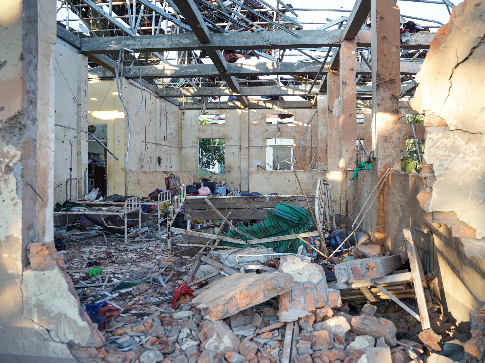 Myanmar military says armed groups used hospital it bombed, killing dozens
