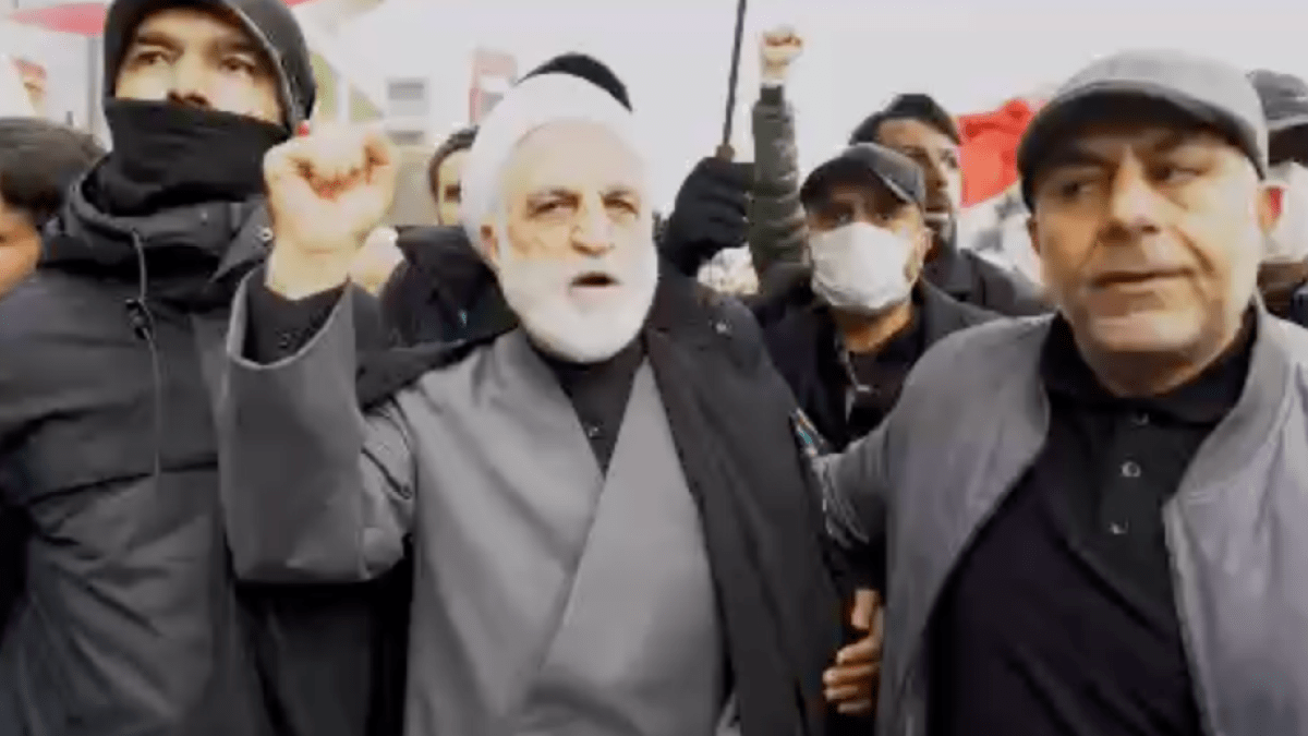 Air attack hits as Iran’s chief justice gives lives interview at rally