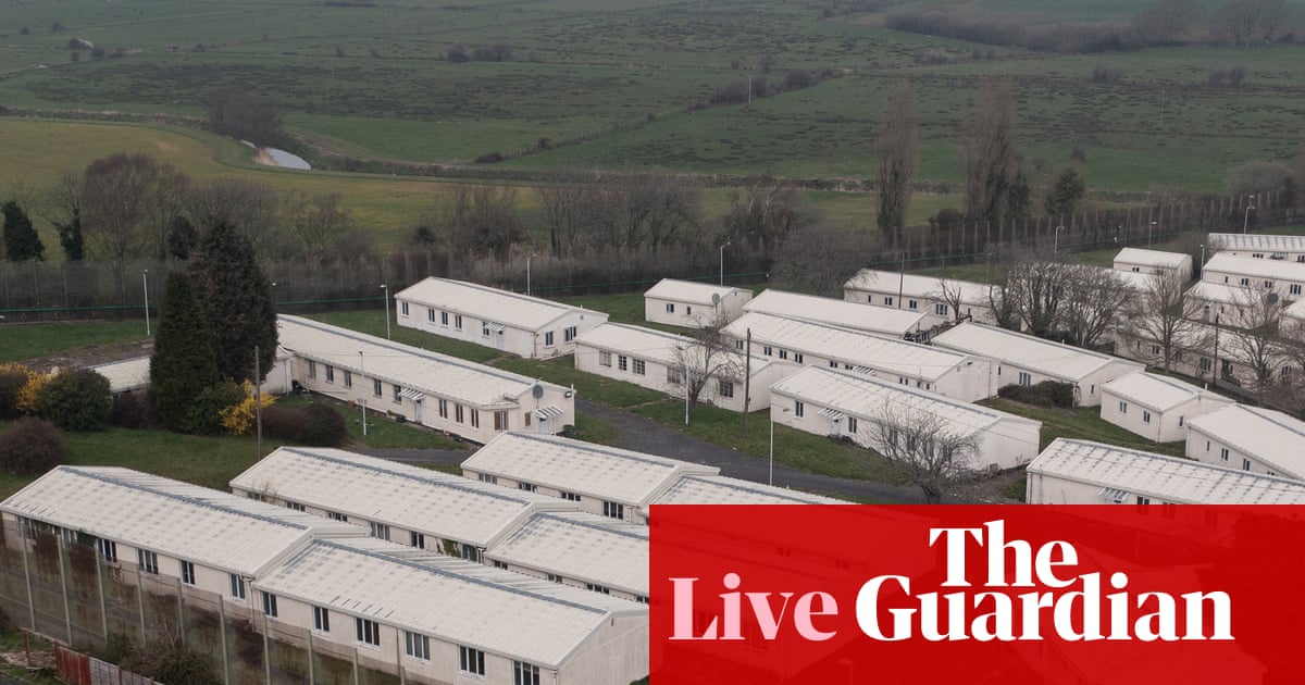 Minister insists government will get asylum seekers out of hotels and expects progress ‘within weeks’ - UK politics live