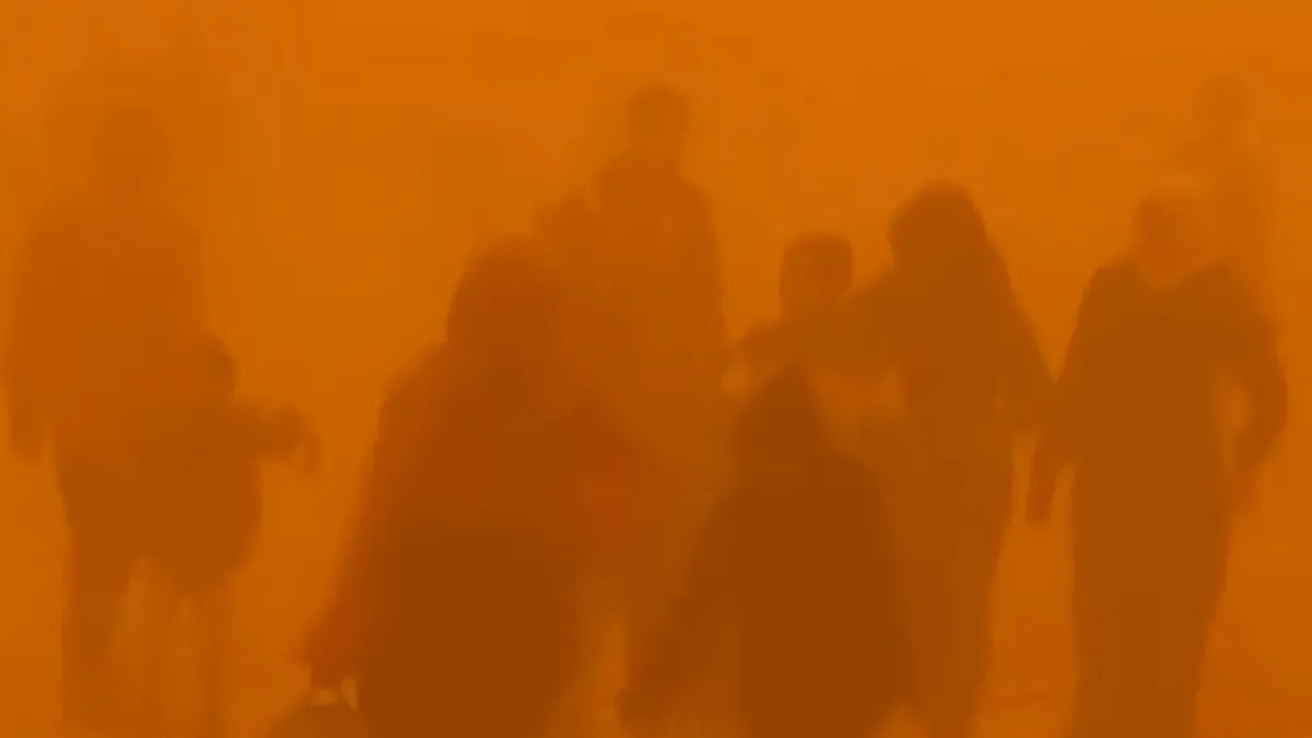 Sandstorm hits Gaza, impacting displaced Palestinians