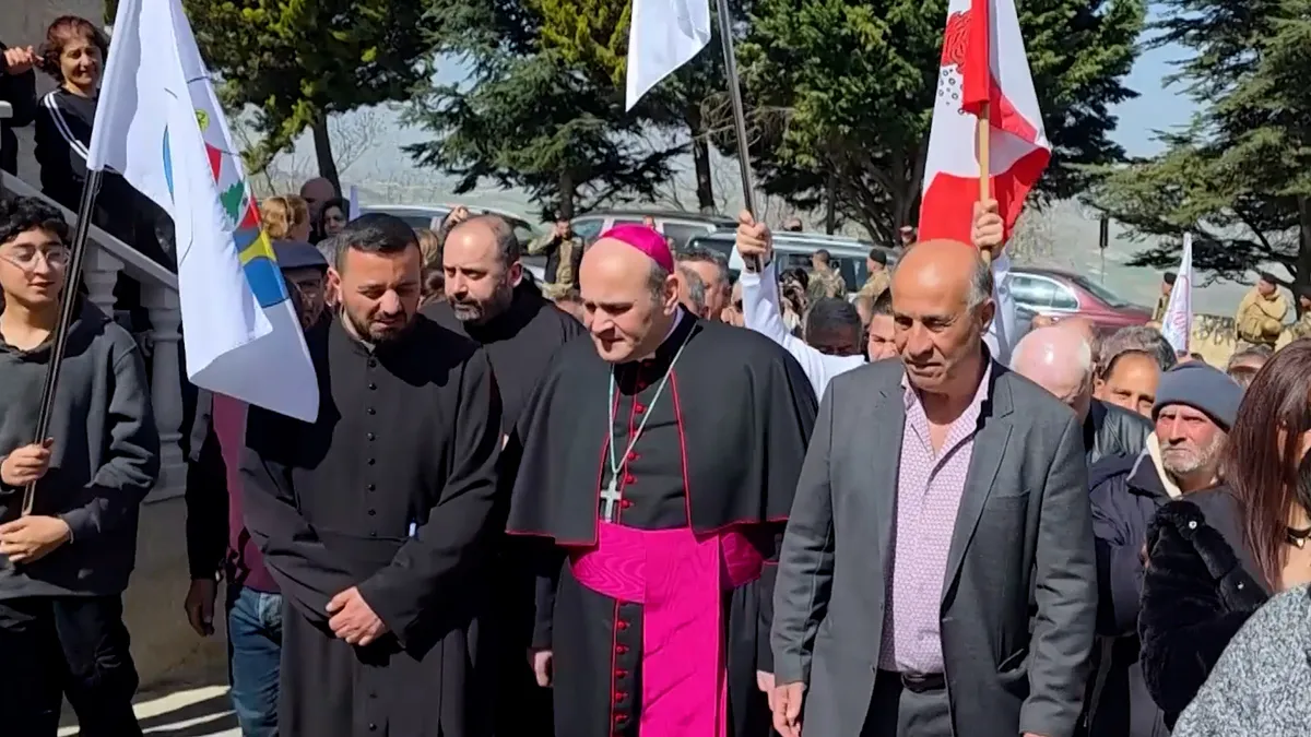 Vatican envoy visits Lebanese church after priest killed in shelling