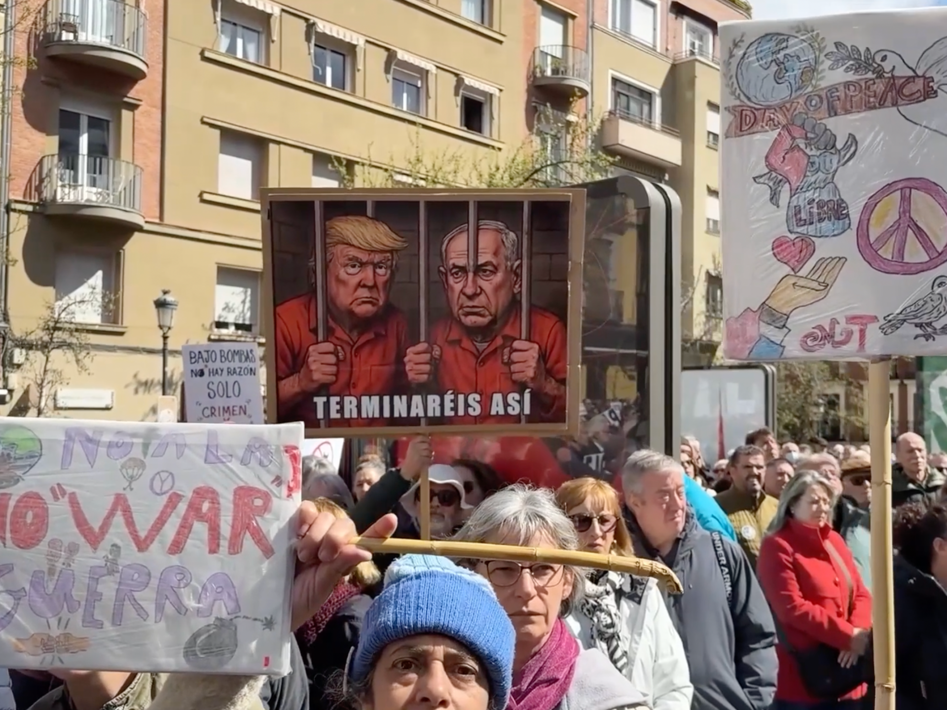 Thousands in Madrid protest ‘forgotten’ Gaza, warn Iran war may spiral into