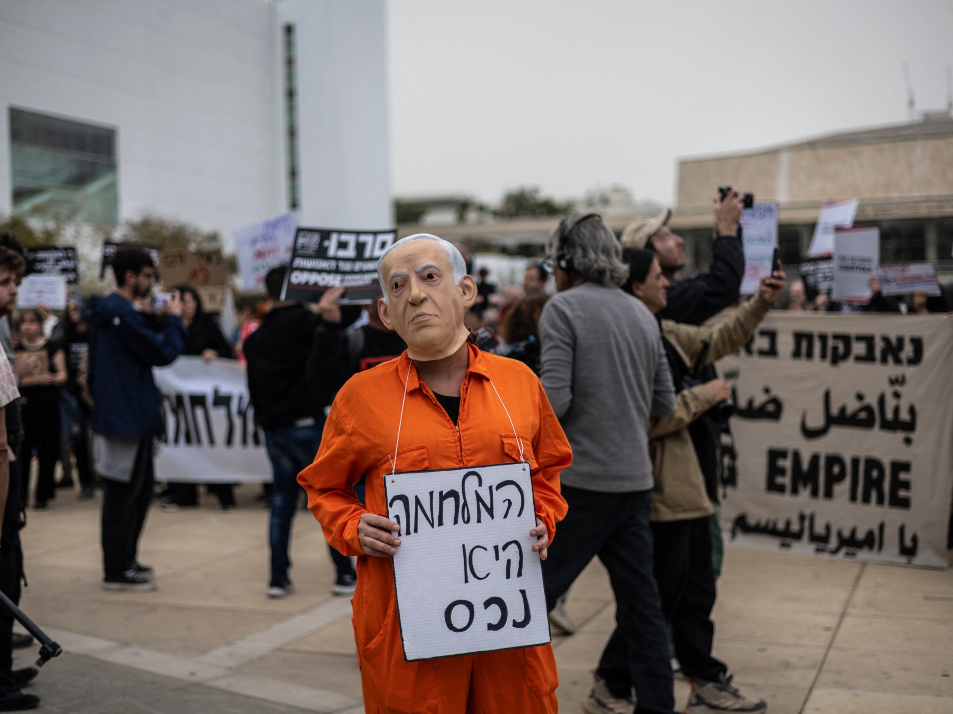 Anti-war protest held in Tel Aviv, criticising Israel’s attacks on Iran