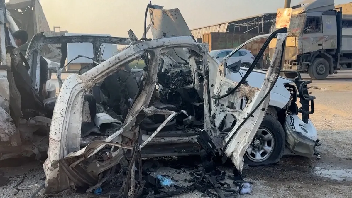 Israeli strike on Gaza police kills officers
