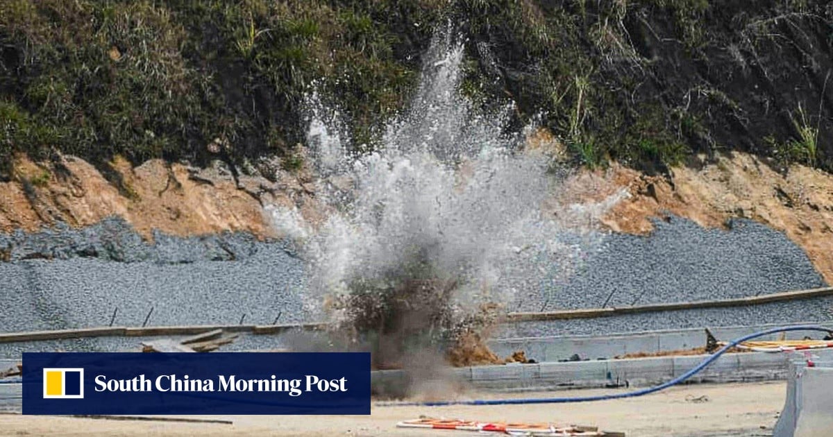 Suspected wartime mortar round detonated safely at Hong Kong construction site