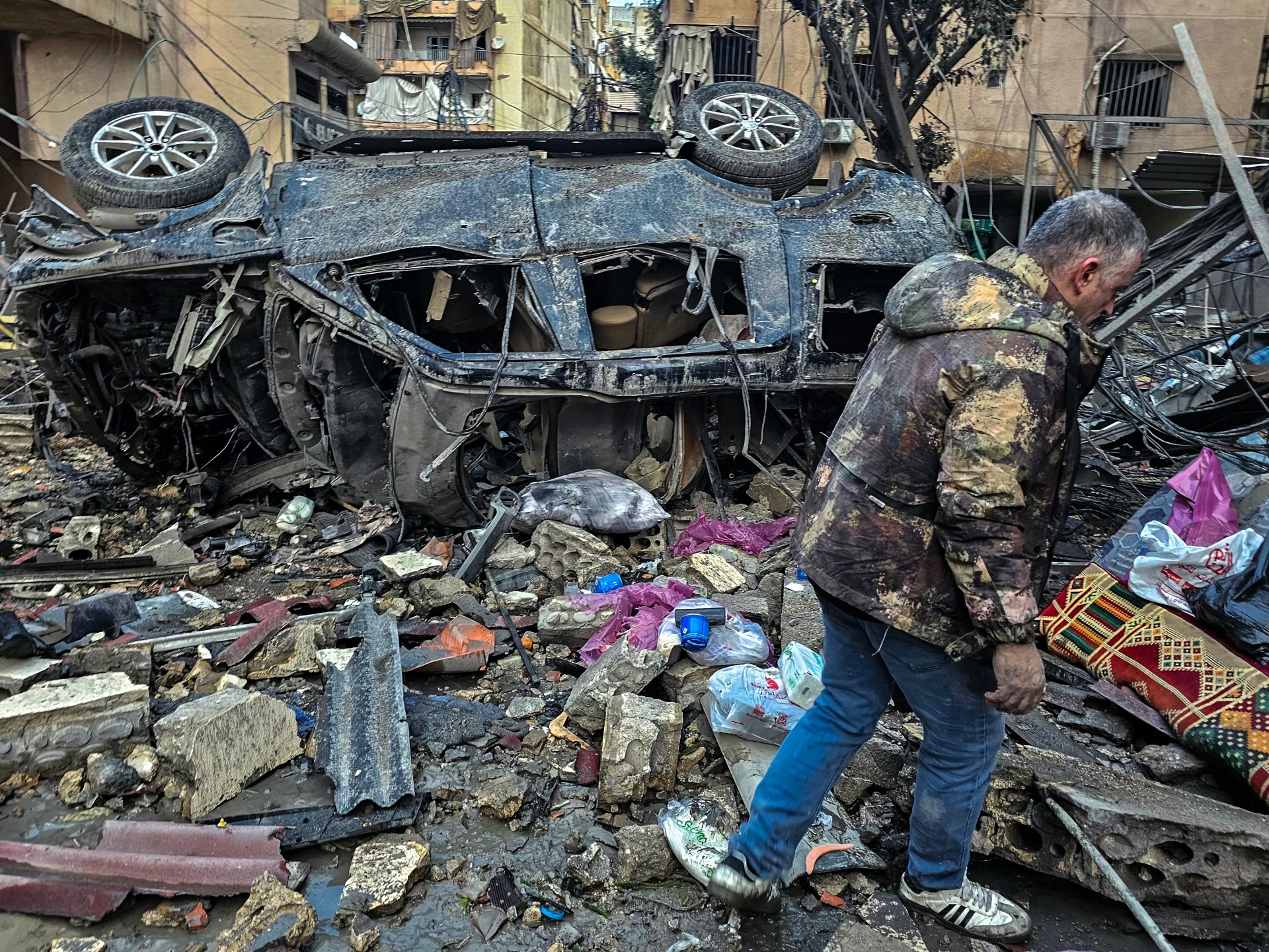 Israeli strikes target Beirut, southern Lebanon, one million displaced