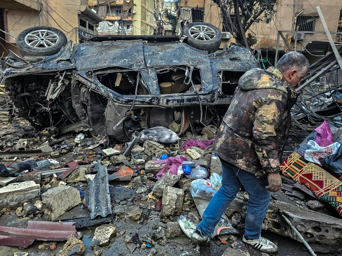 Israeli strikes target Beirut, southern Lebanon, one million displaced