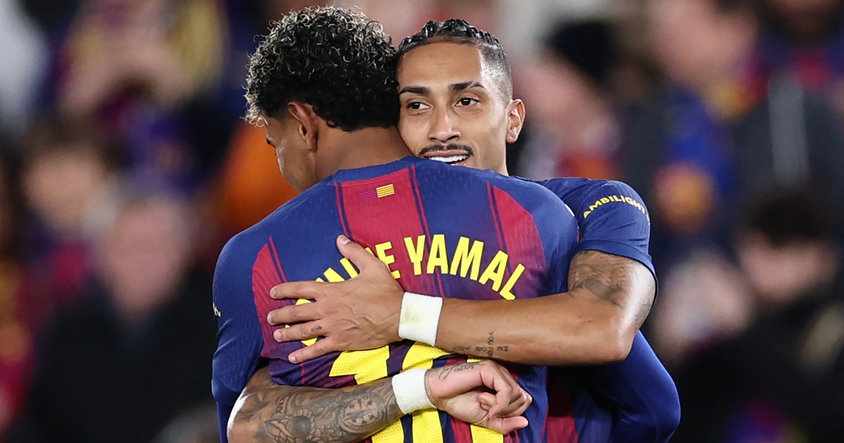 Raphinha scores two goals as Barcelona defeat Osasuna in La Liga