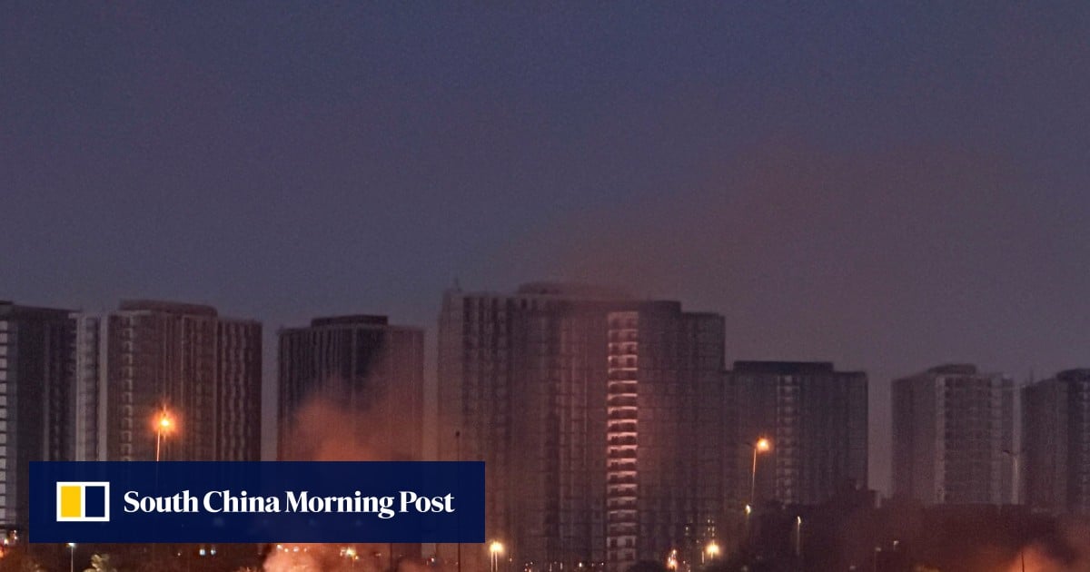 Fire at US embassy in Baghdad as security official reports drone and rocket strikes