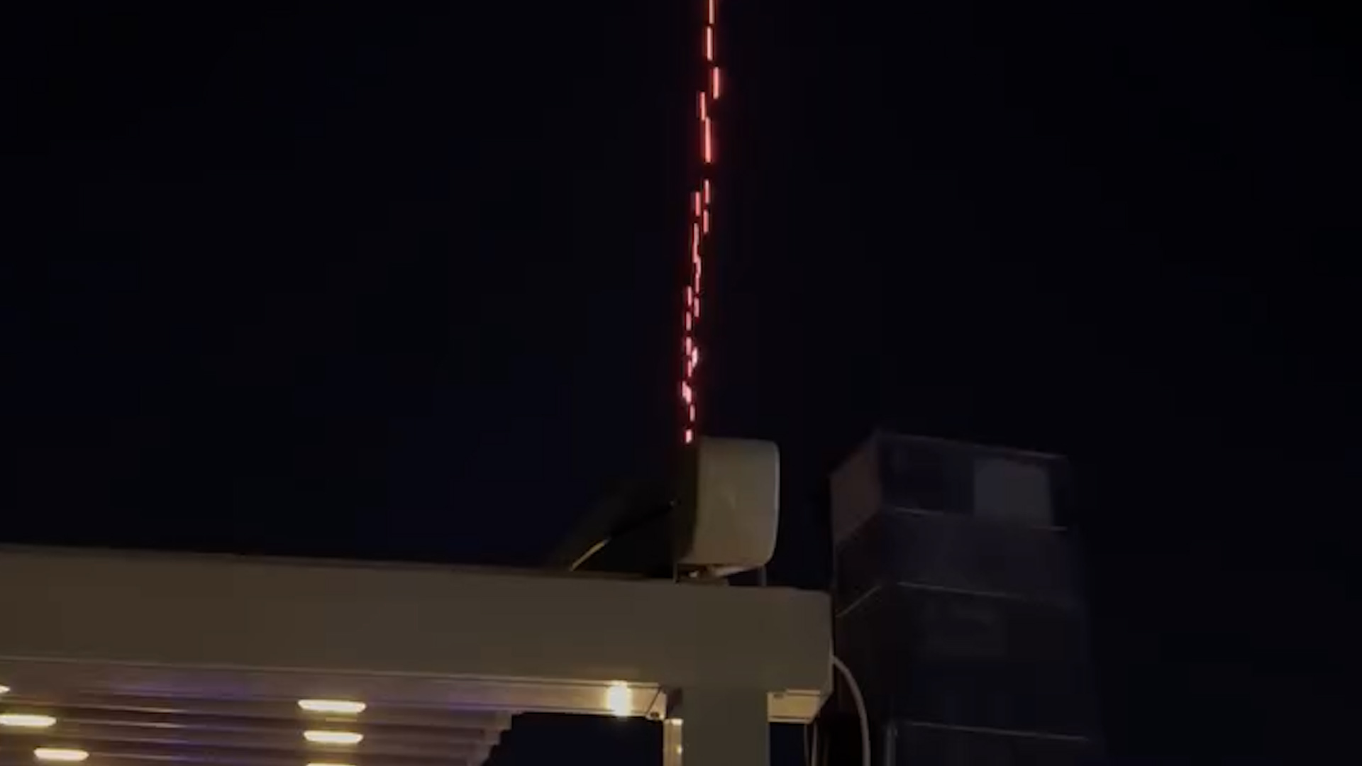 Diners witness drone interception attempt overhead in Baghdad