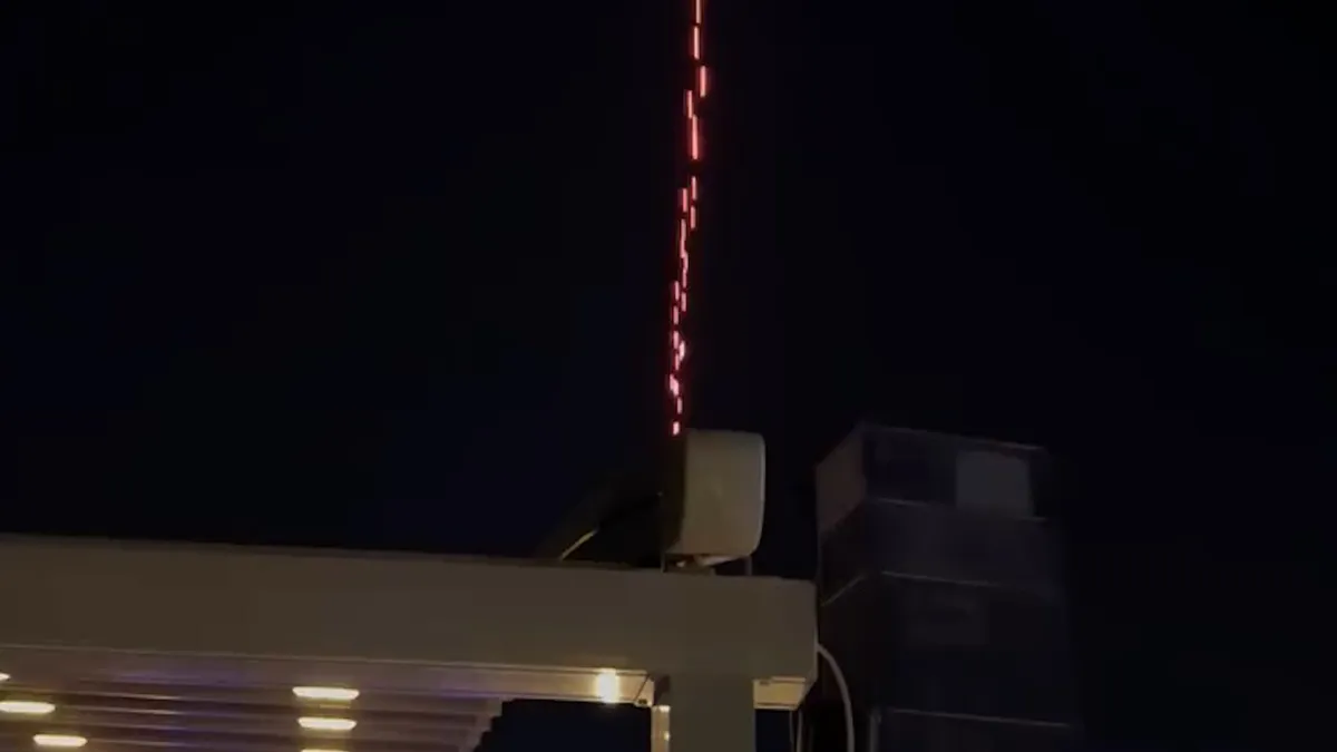 Diners witness drone interception attempt overhead in Baghdad