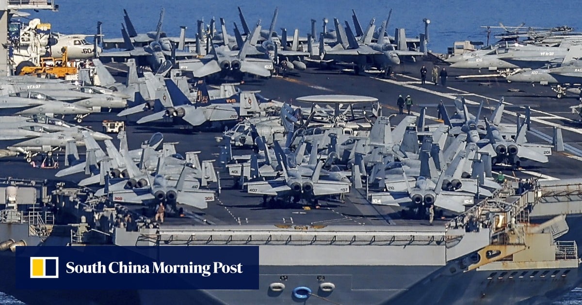 US aircraft carrier attacking Iran heads back to port after fire incident