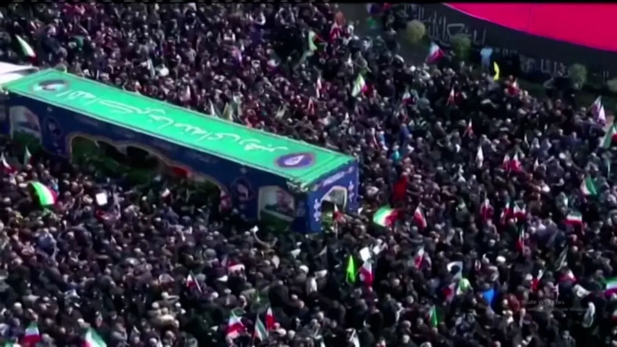 Iran holds funerals for officials Larijani and Soleimani