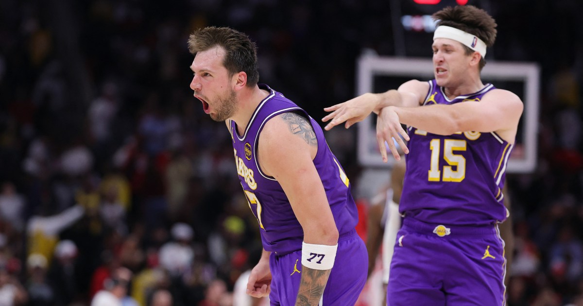 Luka Doncic scores 40 points as Lakers defeat Rockets in NBA