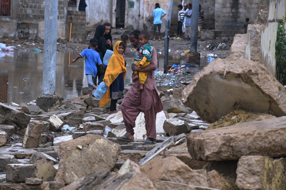 Overnight storm in Pakistan’s largest city, Karachi, kills at least 15 people and injures several