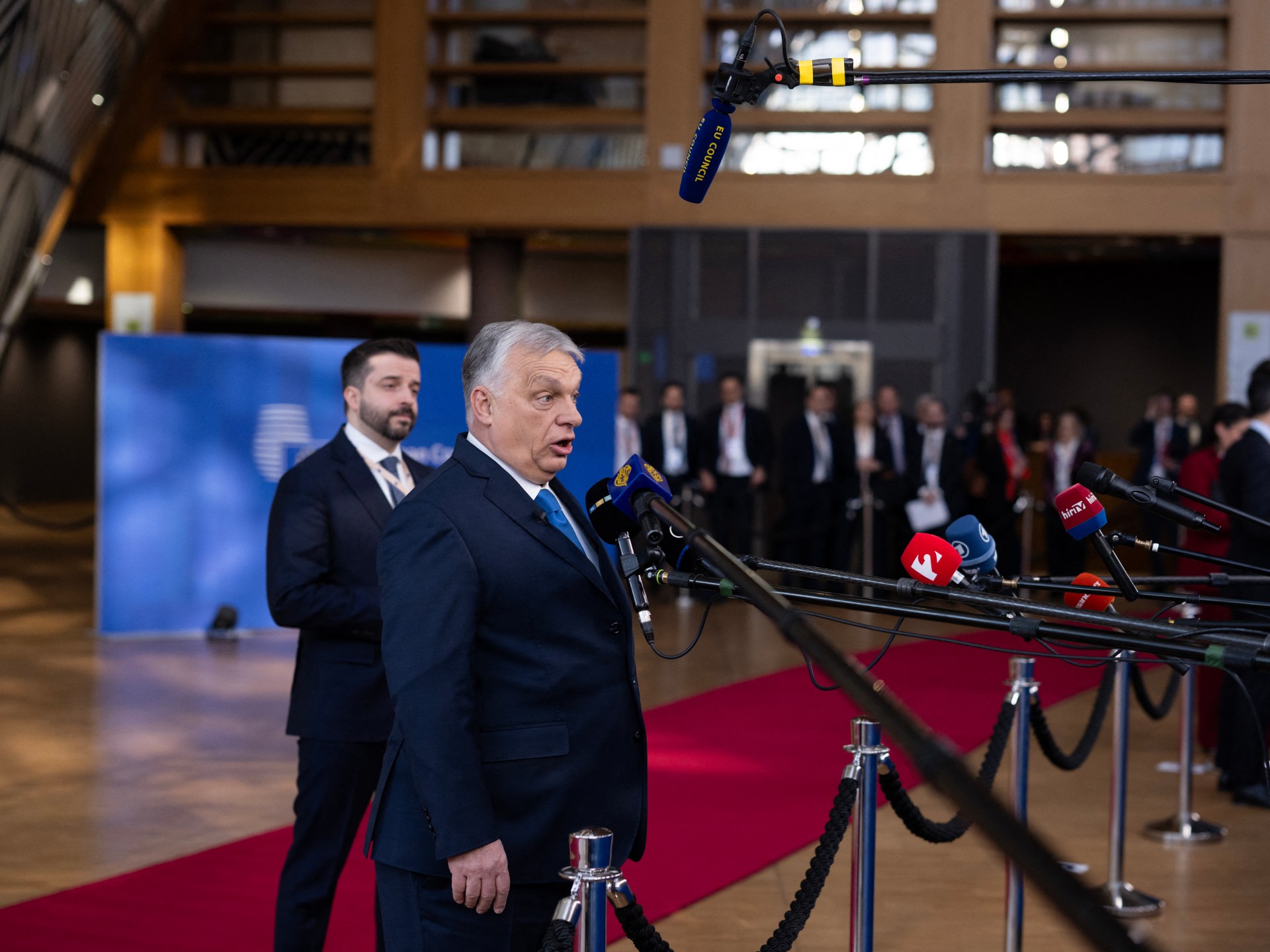 EU leaders slam Hungary’s Orban for blocking Ukraine aid package