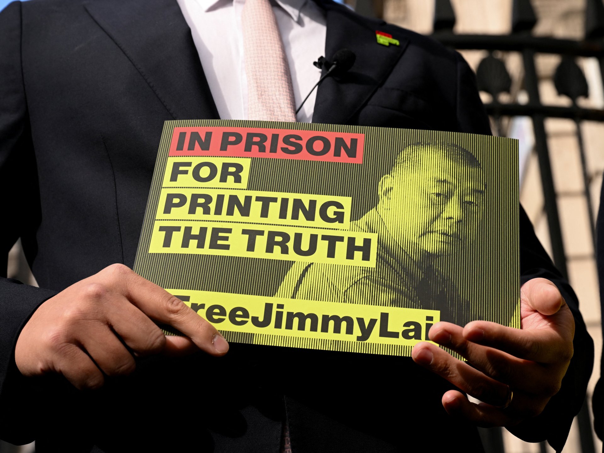 Jimmy Lai supporters queue outside Hong Kong court ahead of verdict