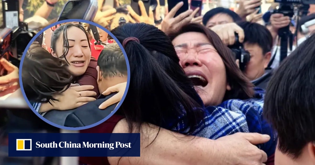 China woman reunites with birth parents after being abandoned in toilet by grandad 28 years ago