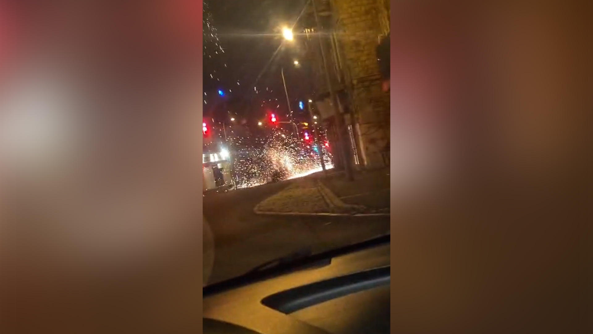 Videos show Iranian missile fragments impacting northern Israel