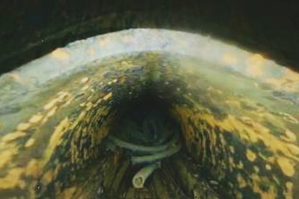 Drone video from inside a Fukushima reactor shows a hole in pressure vessel, likely fuel debris