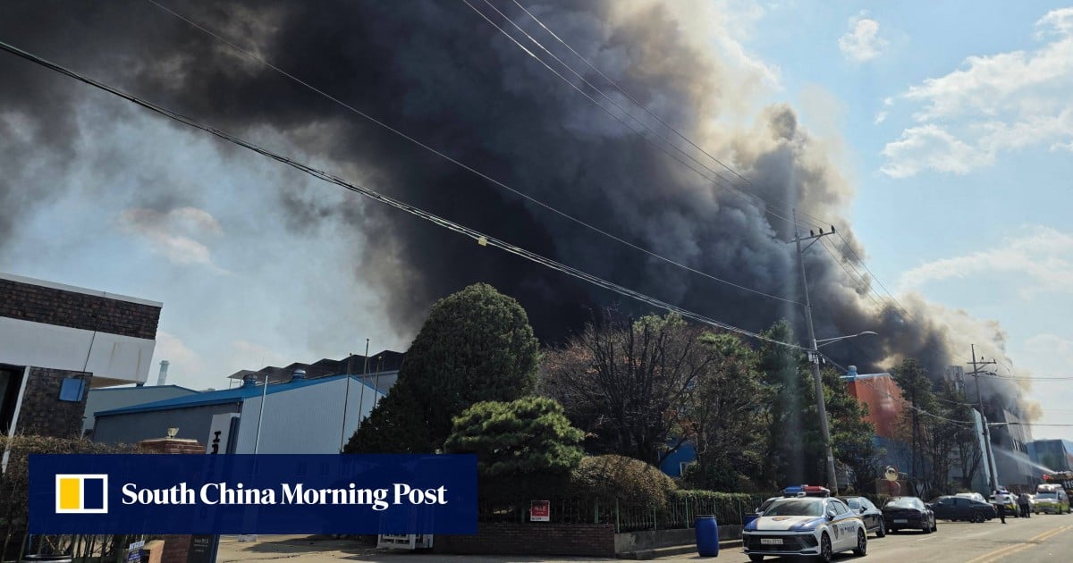 South Korean factory fire injures at least 55