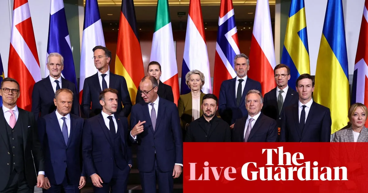 Ukraine-US talks to continue in Berlin as Ukraine willing to drop Nato ambitions – Europe live