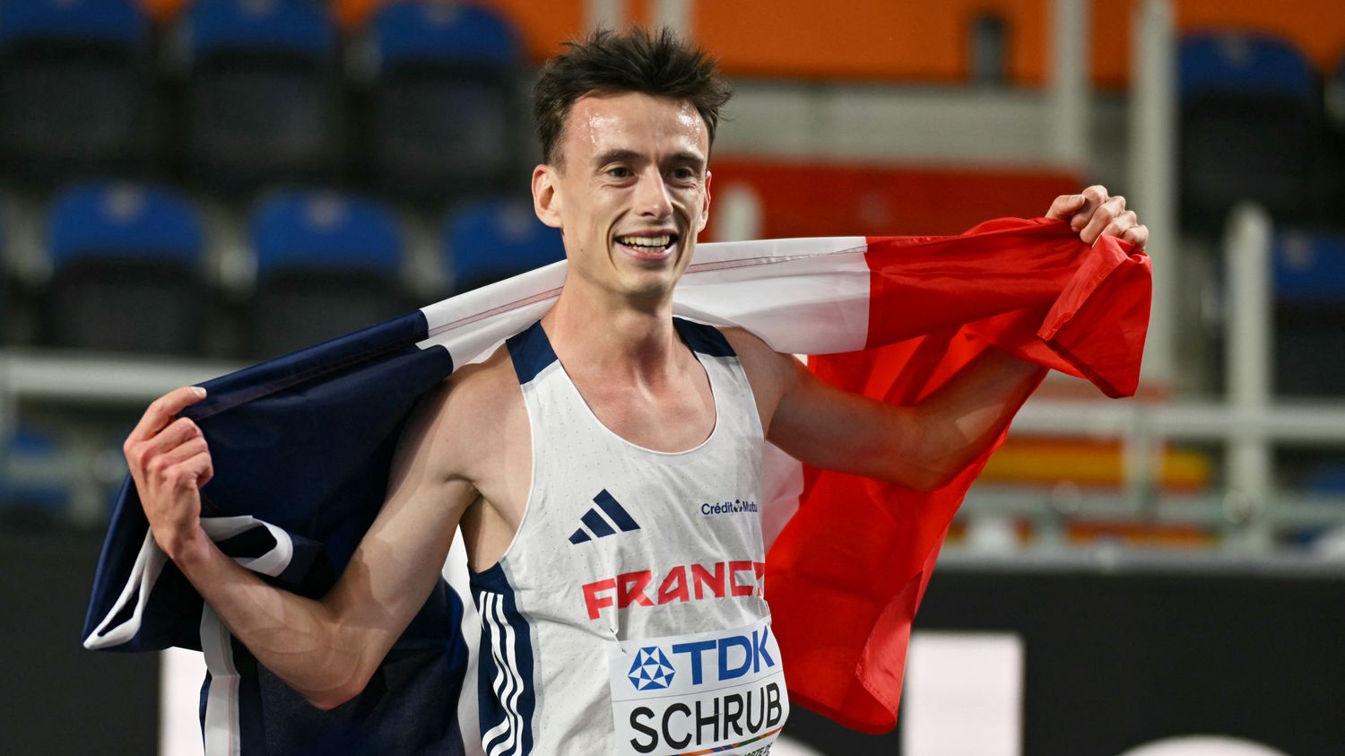 Mondiaux d'athlétisme : le Français Yann Schrub décroche sa première médaille mondiale, le bronze sur 3 000 m