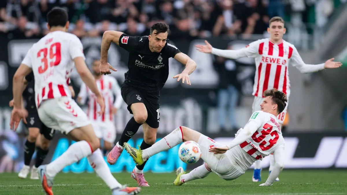 Fußball-Bundesliga: 1. FC Köln und Borussia Mönchengladbach trennen sich remis in einem furiosen Rhein-Derby