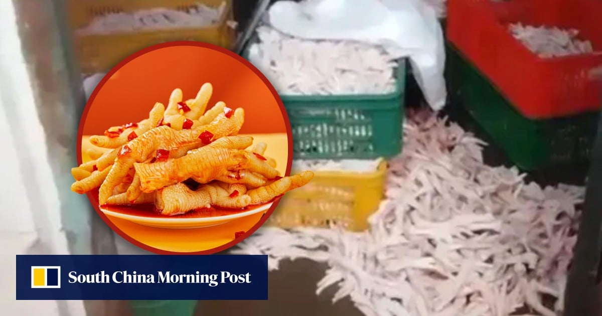 China food scandals: factories use smelly insoles, chemically bleached chicken feet to make snacks