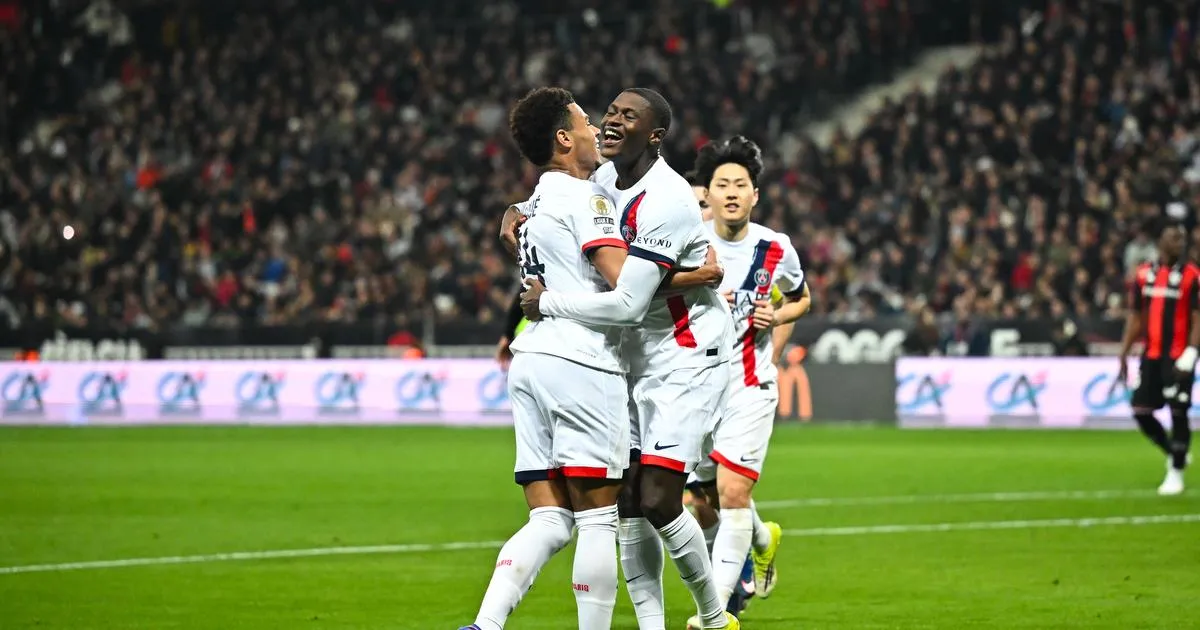 Nice-PSG : Nuno Mendes buteur sur penalty et passeur pour Doué, le premier but de Dro, Zaïre-Emery pour enfoncer le clou... En vidéo, le show parisien chez les Aiglons