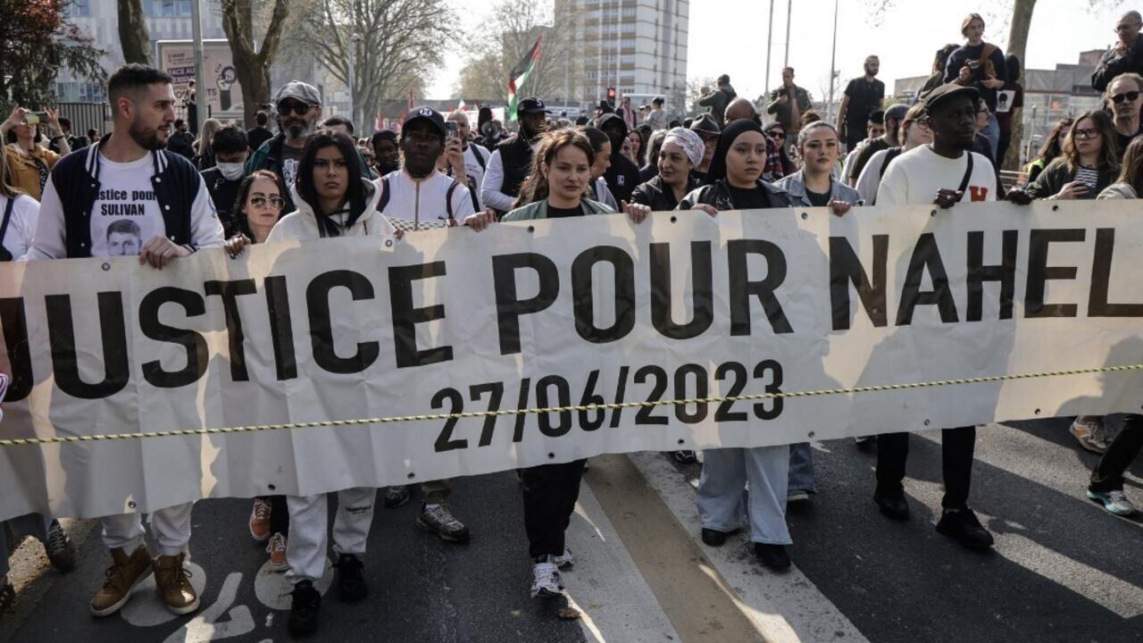 Affaire Nahel: à Nanterre, une marche contre l'«impunité policière» réunit des familles de victimes