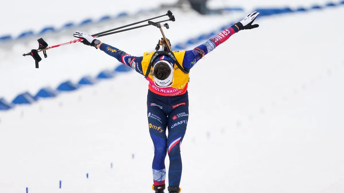 Biathlon : Eric Perrot s'offre un dernier podium sur la mass start d'Oslo pour conclure une saison exceptionnelle