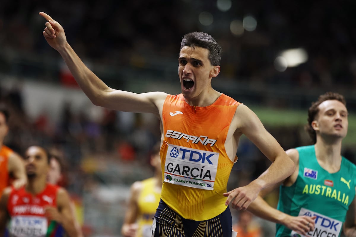 Mariano García consigue el oro en 1.500 metros del Mundial de Atletismo