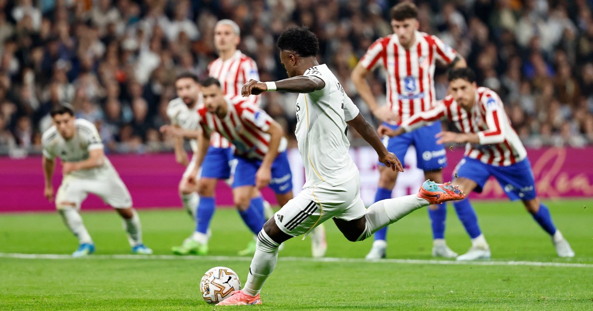 Vinicius strikes twice as Real Madrid edge Atletico 3-2 in pulsating derby