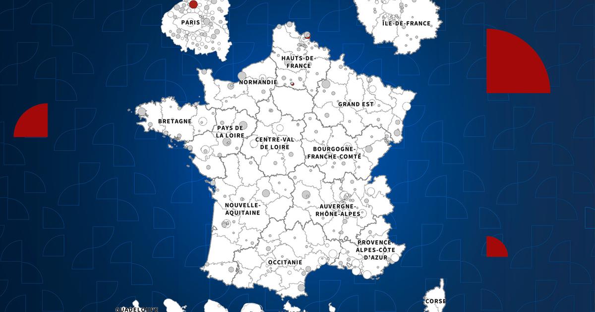 Résultats municipales : l’échec de La France insoumise au second tour en carte