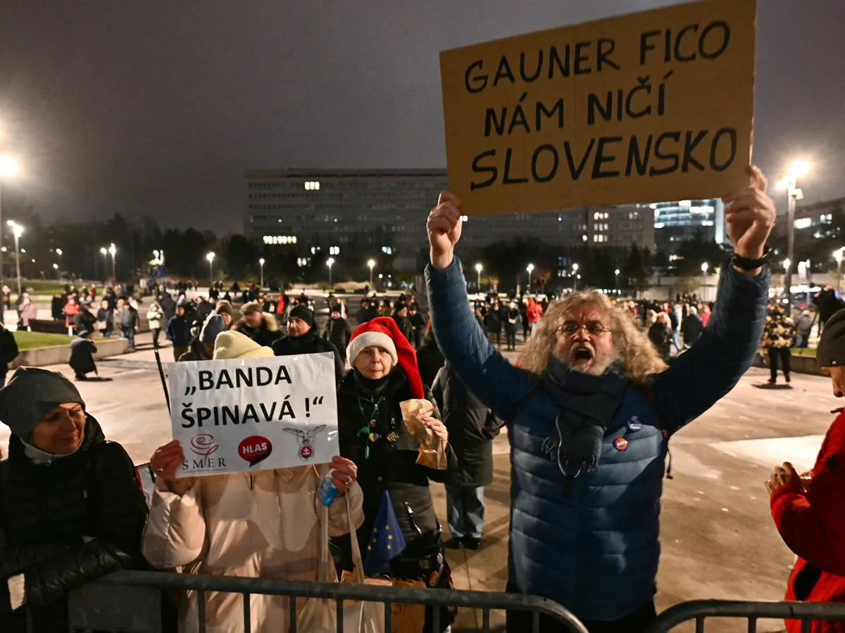 Thousands protest in Slovakia against Fico government’s judicial reforms