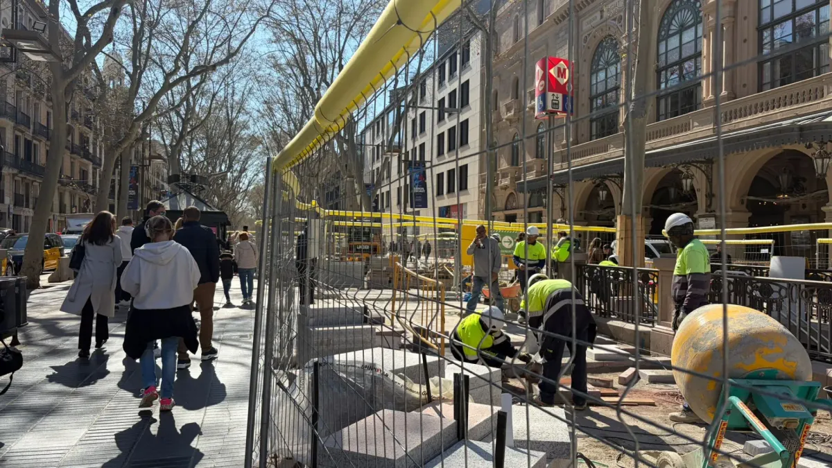
         Las obras de reurbanización de la Rambla de Barcelona llegan al 60% de su ejecución: la zona del Raval entra en la recta final 
    