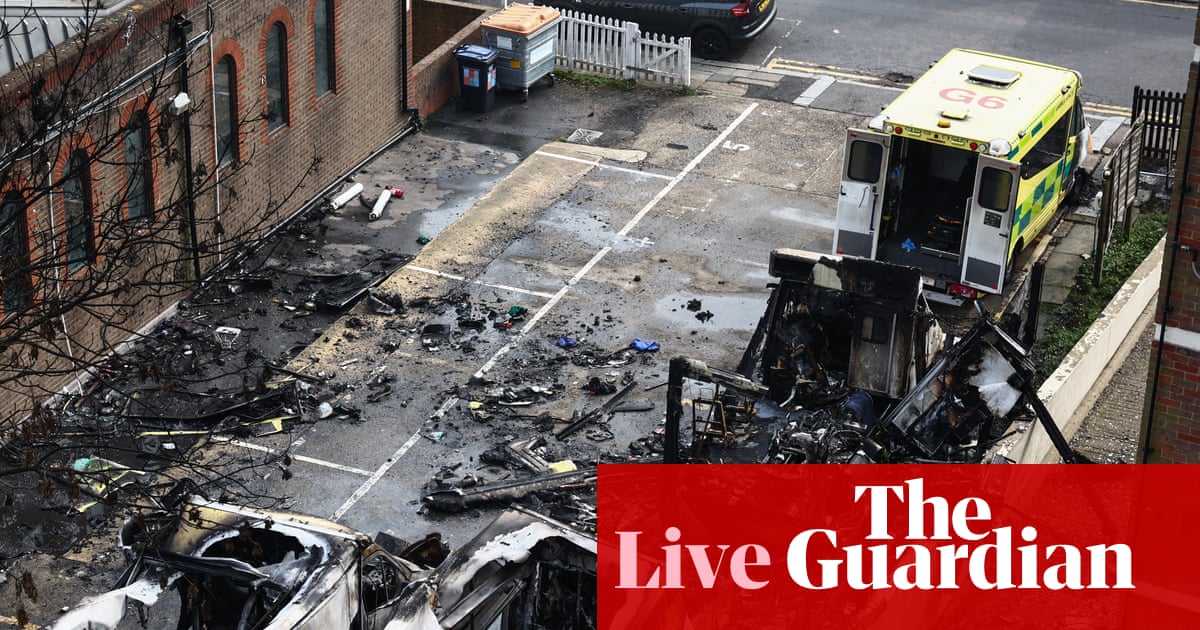 Counter-terror police investigating ‘horrific antisemitic attack’ after arson attack on Jewish community ambulances – latest updates