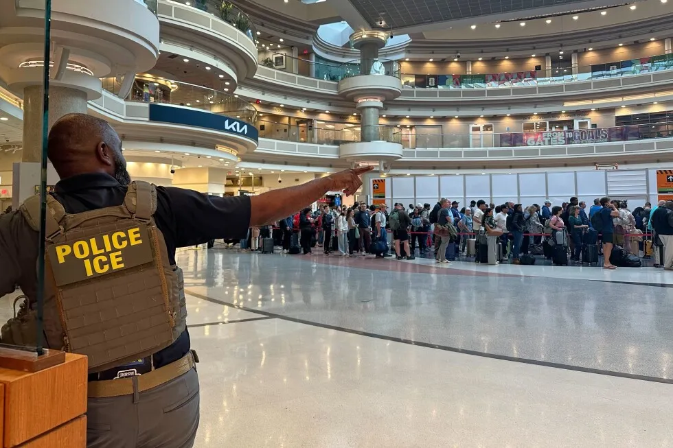 ICE officers seen at Atlanta airport after Trump order amid partial shutdown