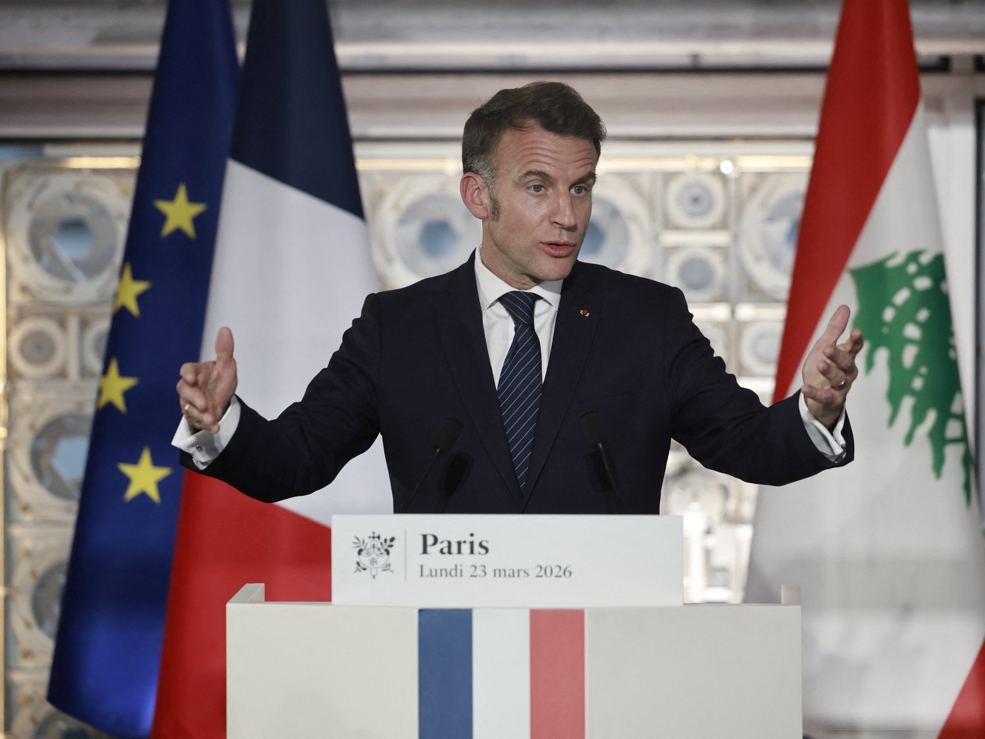 Macron says Lebanon’s fight is ‘just’ amid escalating attacks by Israel